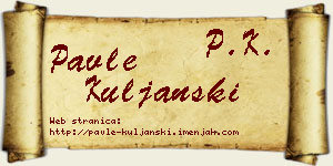 Pavle Kuljanski vizit kartica